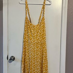 Yellow Patterned Women's Dress